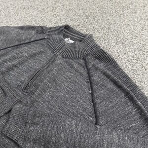 Tommy Bahama Sweater Mens‎ 2XL Gray Reversible Pullover 1/4 Zip Mock Neck Casual